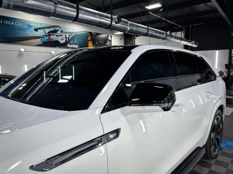 White Cadillac Escalade IQ