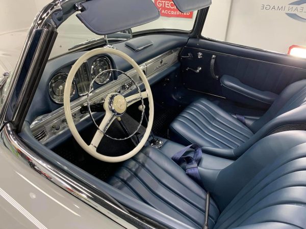 Silver Mercedes 300 SL