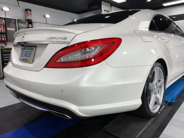 White Mercedes AMG