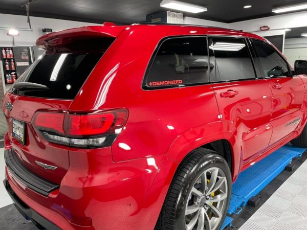 Red Jeep Trackhawk