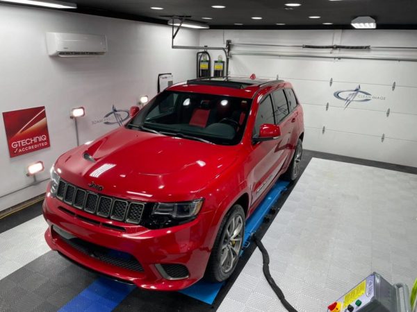 Red Jeep Trackhawk