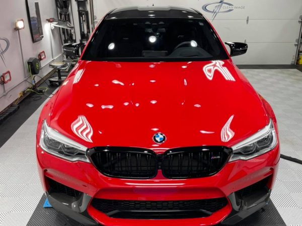 Red BMW M5 Competition